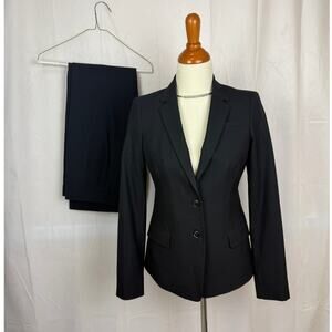 Banana Republic Italian Wool Pants Suit Slim Blazer Suit 4 2